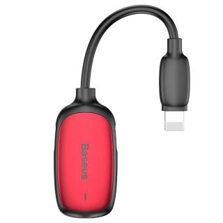 Adapter Audio Baseus L51 Lightning do Mini Jack 3.5mm i Lightning (czerwony)