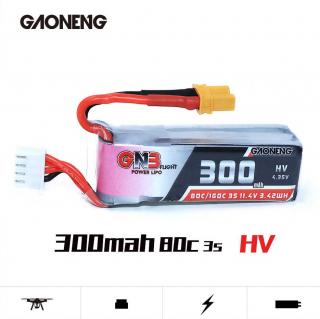 Akumulator bateria LiPo GNB Gaoneng 300mAh 11.4V HV 80C 3S1P XT30 Long
