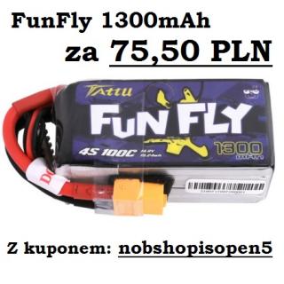 Akumulator Tattu Funfly 1300mAh 14,8V 100C 4S1P