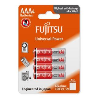 Bateria alkaliczna Fujitsu Universal Power LR3 AAA blister 4 szuki