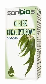 100% Olejek eukaliptusowy 10ml - Sanbios