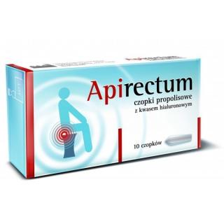 Apirectum Czopki z kwasem hialuronowym i propolisem 10czop - VitaProdukt Apirectum Czopki z kwasem hialuronowym i propolisem