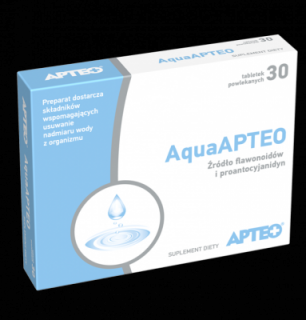 AquaApteo – Usuwa nadmiar wody z organizmu 30tabl - Apteo