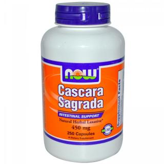 Cascara Sagrada kora drzewa Rhammus purshiana 450mg 250kaps - Now Foods