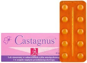Castagnus na zaburzenia menstruacji 30tabl - Herbapol Wrocław Castagnus na zaburzenia menstruacji - Herbapol Wrocław