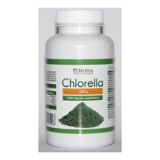 Chlorella 100% algi bez wypełniaczy proszek 100g - MyVita