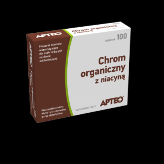 Chrom organiczny z niacyną 100tabl - Apteo