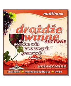 Drożdże winne Aktywne - Uniwersalne 7g - Multimex