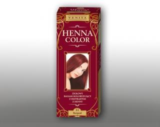 Henna Color - Ziołowy Balsam Koloryzujący z ekstraktem z henny 11 Burgund 75ml - Venita Balsam Koloryzujący z ekstraktem z henny 11 Burgund