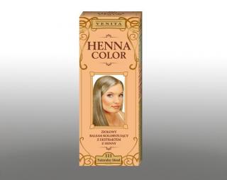 Henna Color - Ziołowy Balsam Koloryzujący z ekstraktem z henny 111 Naturalny blond 75ml - Venita Balsam Koloryzujący z ekstraktem z henny Naturalny blond