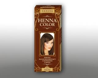Henna Color - Ziołowy Balsam Koloryzujący z ekstraktem z henny 113 Jasny brąz 75ml - Venita Balsam Koloryzujący z ekstraktem z henny 113 Jasny brąz
