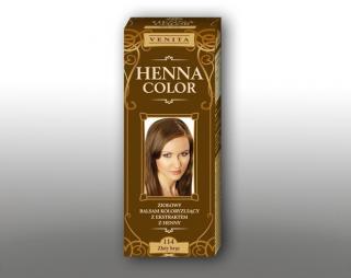Henna Color - Ziołowy Balsam Koloryzujący z ekstraktem z henny 114 Złoty brąz 75ml - Venita Koloryzujący z ekstraktem z henny 114 Złoty brąz
