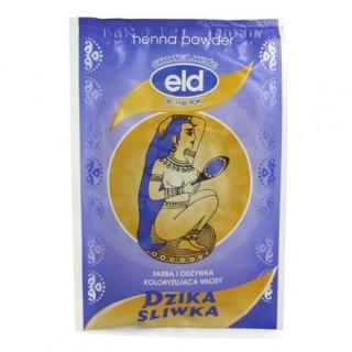 Henna powder - Dzika Śliwka - Farba i odżywka koloryzująca włosy 25g - ELD Henna powder Dzika Śliwka Farba i odżywka koloryzująca włosy