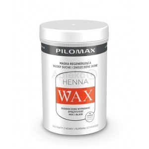 Henna Wax Maska regenerująca włosy suche i zniszczone ekstrakt z henny i rumianku 480g - Pilomax