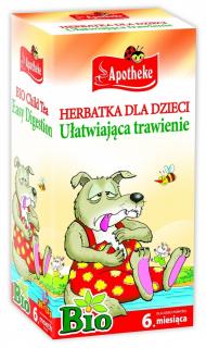 Herbatka dla dzieci Na trawienie od 6 miesiąca BIO 20x1.5g - Apotheke