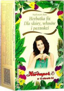 Herbatka dla skóry, włosów i paznokci Fix 20x2g - Herbapol Kraków Herbatka dla skóry, włosów i paznokci - Herbapol Kraków
