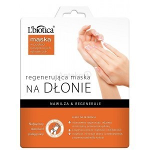 Maska do rąk w postaci nasączonych rękawiczek nawilża regeneruje 1para - L'Biotica Maska do rąk w postaci rękawiczek L'Biotica