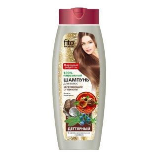 Naturalny szampon przeciwłupieżowy dziegciowy 450ml – Fitokosmetik