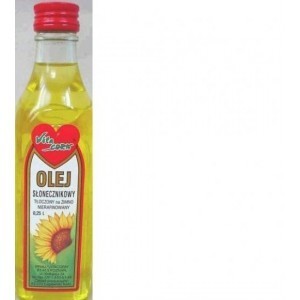 Olej słonecznikowy tłoczony na zimno 0,5l - VitaCorn