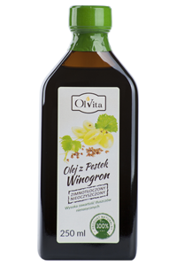 Olej winogronowy tłoczony na zimno 250ml - Ol'Vita