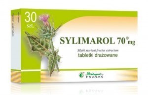 Sylimarol 70mg - Na Wątrobę 30draż - Herbapol Poznań