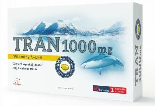 Tran z wątroby rekina 1000mg z witaminami A, D, E 60kaps - Colfarm