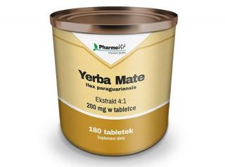 Yerba Mate ekstrakt 4:1 200mg 180tabl - Pharmovit