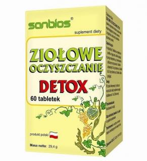 Ziołowe oczyszczacie Detox 60tabl - Sanbios