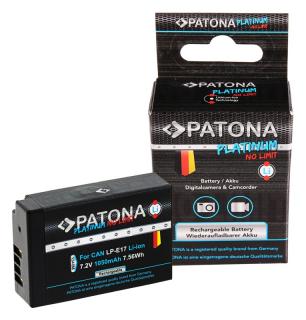 Akumulator PATONA Platinum Canon LP-E17 dekodowany