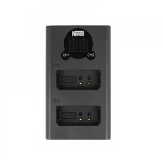 Ładowarka dwukanałowa Newell DL-USB-C do akumulatorów LP-E10