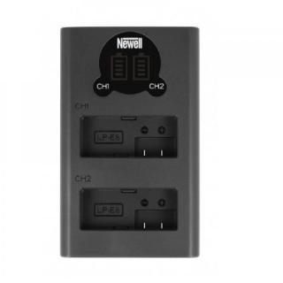 Ładowarka dwukanałowa Newell DL-USB-C do akumulatorów LP-E8
