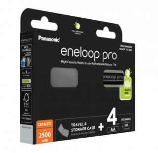 PANASONIC ENELOOP PRO AA 2500mAh 4 szt + box