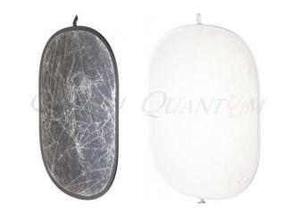 Quadralite blenda 120x180 biała/srebrna - II Gatunek