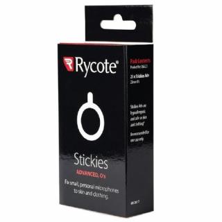 Rycote Stickies Advanced 23mm O's - naklejki do mikrofonów krawatowych 25 szt.