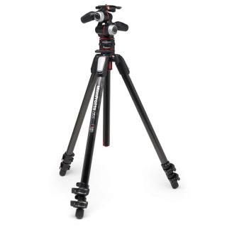 Statyw Manfrotto 055 Carbon, głowica 3W i MOVE