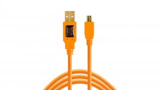 Tether Tools TetherPro USB 2.0 - Mini-B 5-Pin 4,6m pomarańczowy