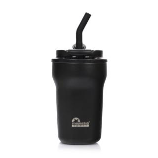 Kubek termiczny ze słomką Majestic Sport Hoody 420 ml czarny >> Szybka wysyłka >> Zwrot do 30 dni >> NIE CZEKAJ!