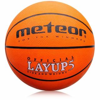 Piłka do koszykówki Meteor Layup #5 pomarańczowa >> Szybka wysyłka >> Zwrot do 30 dni >> NIE CZEKAJ!