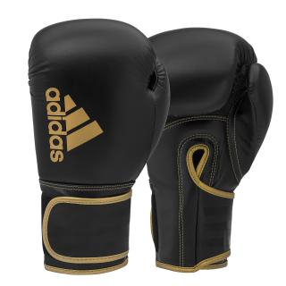Rękawice bokserskie Hybrid 80 adidas ADIH80 black/gold Waga: 10 OZ >> Szybka wysyłka >> Zwrot do 30 dni >> NIE CZEKAJ!