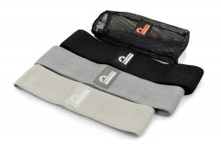 Zestaw gum do ćwiczeń Majestic Sport HIP BAND black  grey 3 sztuki >> Szybka wysyłka >> Zwrot do 30 dni >> NIE CZEKAJ!
