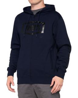 Bluza męska 100% SYNDICATE Hooded Zip Sweatshirt (NEW) Rozmiar: L, Wybierz kolor: Navy Black