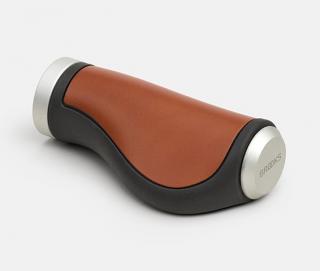 Chwyty BROOKS ERGONOMIC LEATHER GRIPS, Honey, Rozmiar 100/130 (NEW)