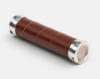 Chwyty BROOKS SLENDER LEATHER GRIPS, Brown, Rozmiar 130/100 (NEW)