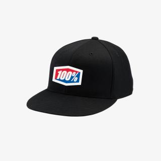 Czapka z daszkiem 100% OFFICIAL J-Fit flexfit hat black Rozmiar: L/XL