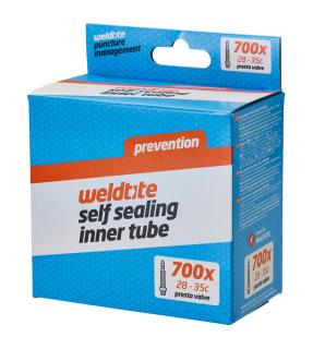 Dętka z płynem antyprzebiciowym WELDTITE SELF SEALING INNER TUBE 700 x 28c-35c presta (NEW)