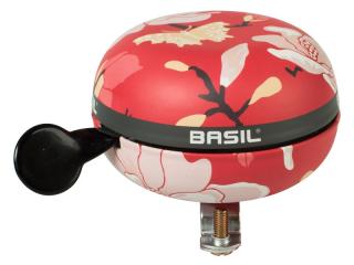 Dzwonek rowerowy BASIL BIG BELL MAGNOLIA 80mm, poppy red (NEW 2024)