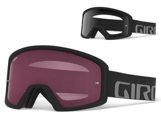 Gogle GIRO BLOK MTB black grey (Szyba Czerwona Lustrzana VIVID-Carl Zeiss TRAIL + Szyba Przeźroczysta 99% S0) (NEW)