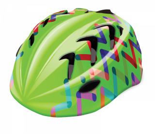 KASK DZIECIĘCY B-SKIN KIDY PRO ZIGZAG Rozmiar kasku: S(48-52cm), Wybierz kolor: Zielony