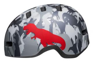 Kask dziecięcy BELL LIL RIPPER Rozmiar kasku: S(48-55 cm), Wybierz kolor: Matte Gray Silver Camosaurus