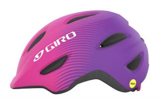 Kask dziecięcy juniorski GIRO SCAMP MIPS Rozmiar kasku: S(49-53 cm), Wybierz kolor: Matte Pink Purple Fade
